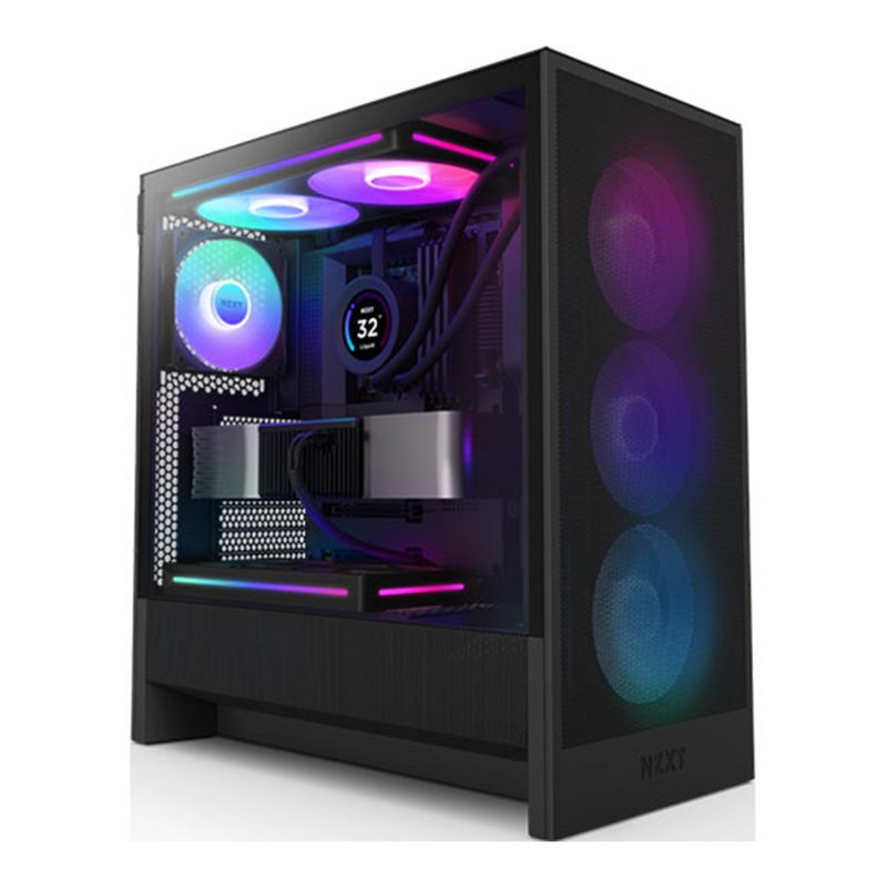 Nzxt h5 flow rgb black - Image 1