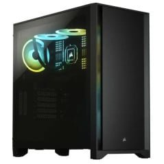 Corsair 4000d tempered glass black and red - Image 1